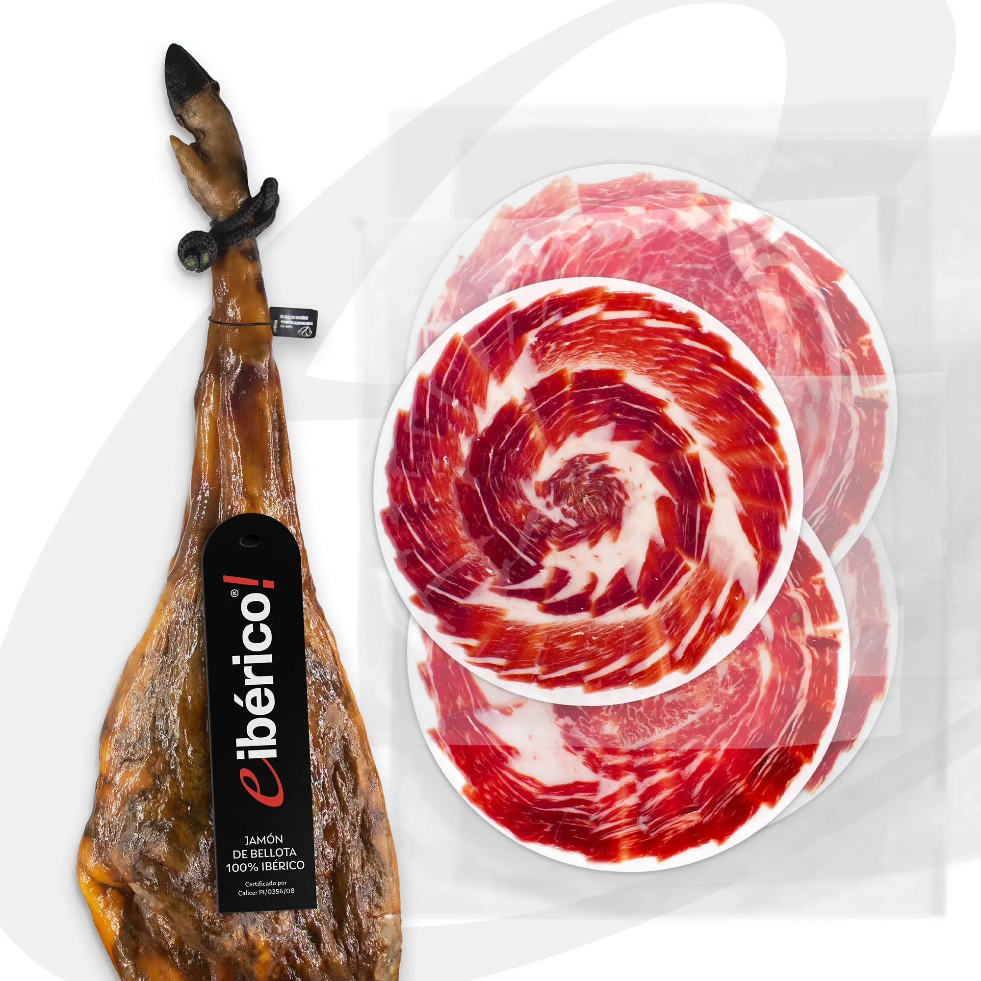 eIberico Jamon de Bellota 100 Iberico Cortado a Cuchillo Entero