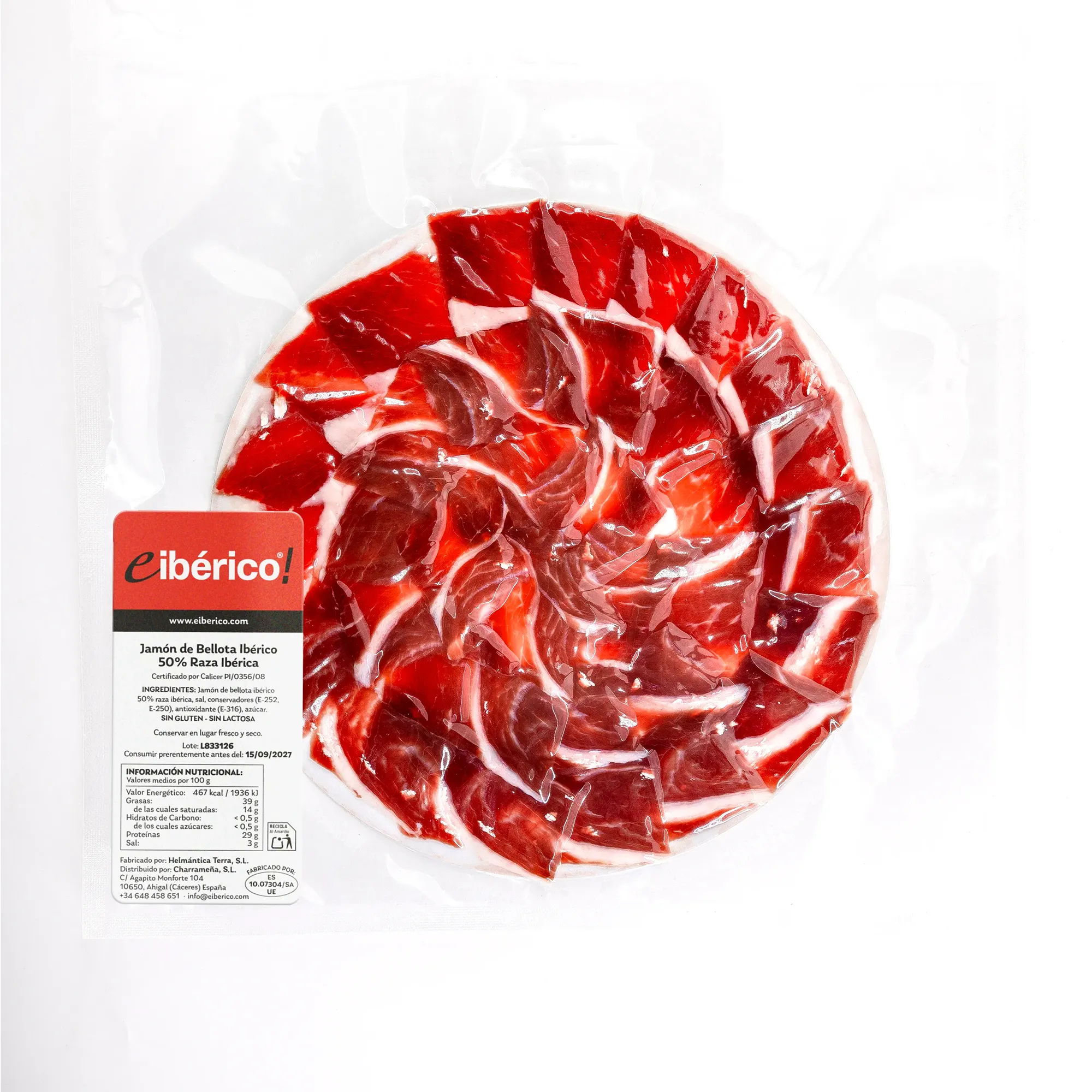 eiberico Jamon de Bellota Iberico 50 Raza Iberica Plato 80g 2