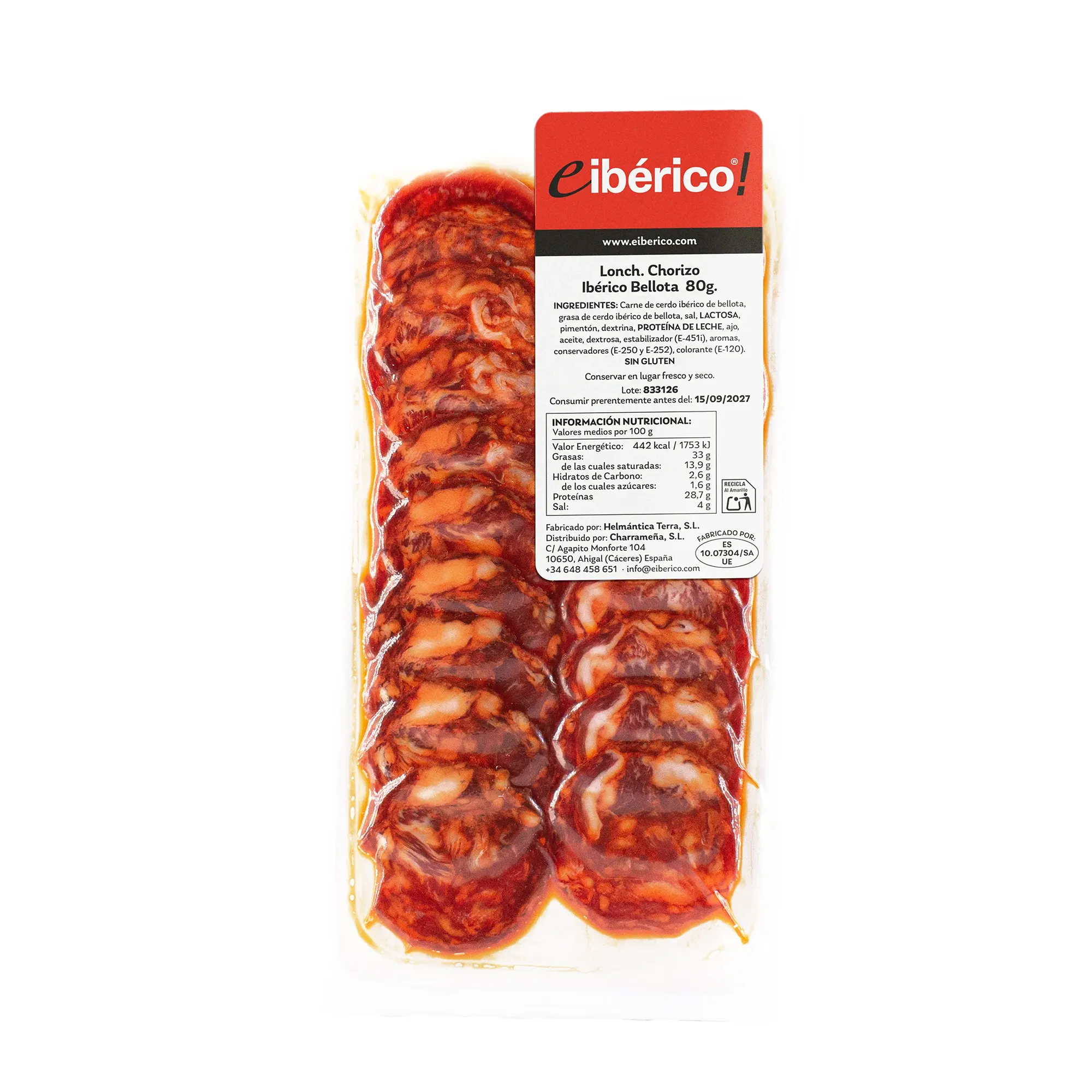 eibérico Loncheado Chorizo Ibérico de Bellota 80g 1