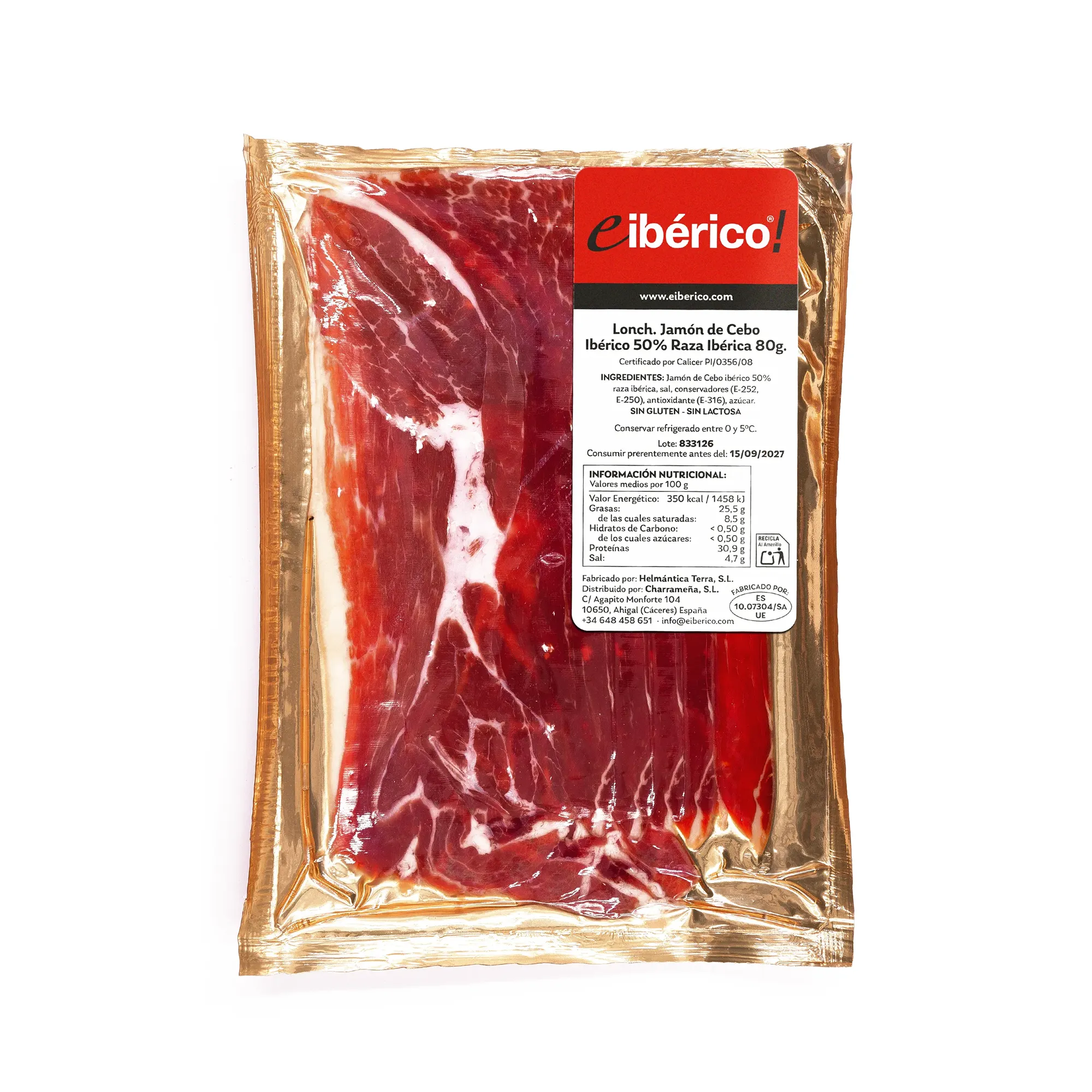 eibérico Loncheado Jamón de Cebo Ibérico 80g 2