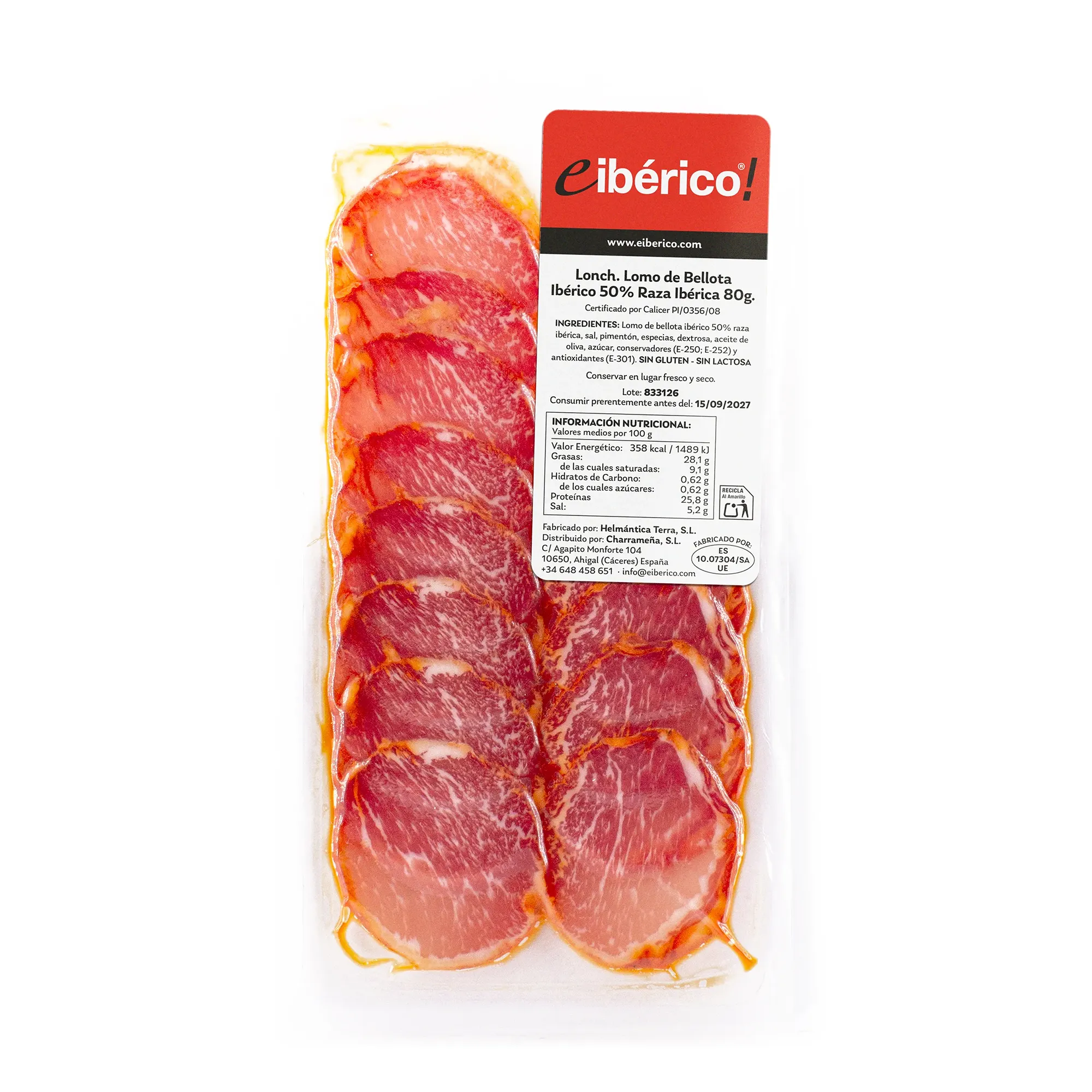eibérico Loncheado Lomo de Bellota Ibérico 80g 1
