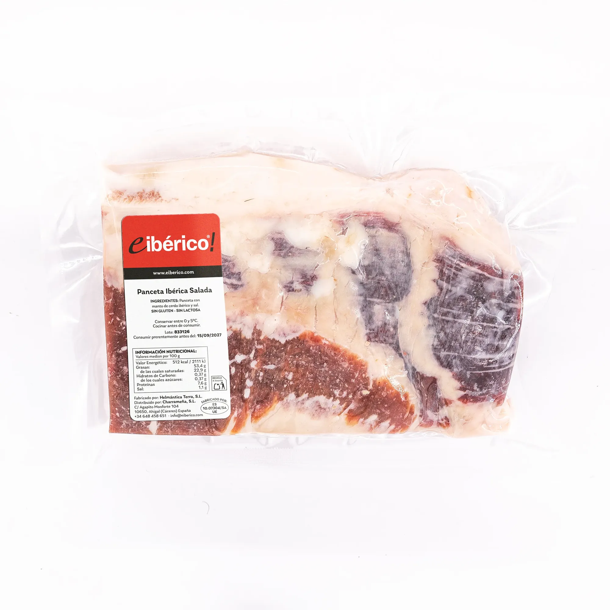 eiberico Panceta Iberica Salada Pieza